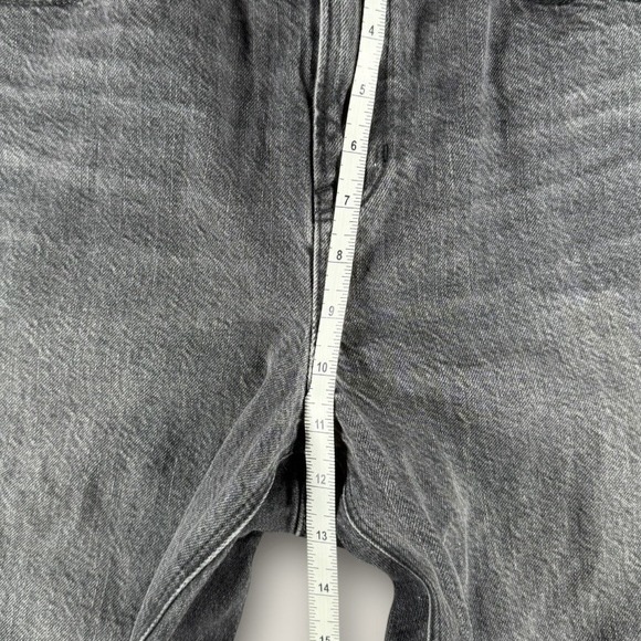 American Eagle Strigid Mom Jeans Women's Size 8 X-Long Black High Rise Denim - Picture 5 of 7